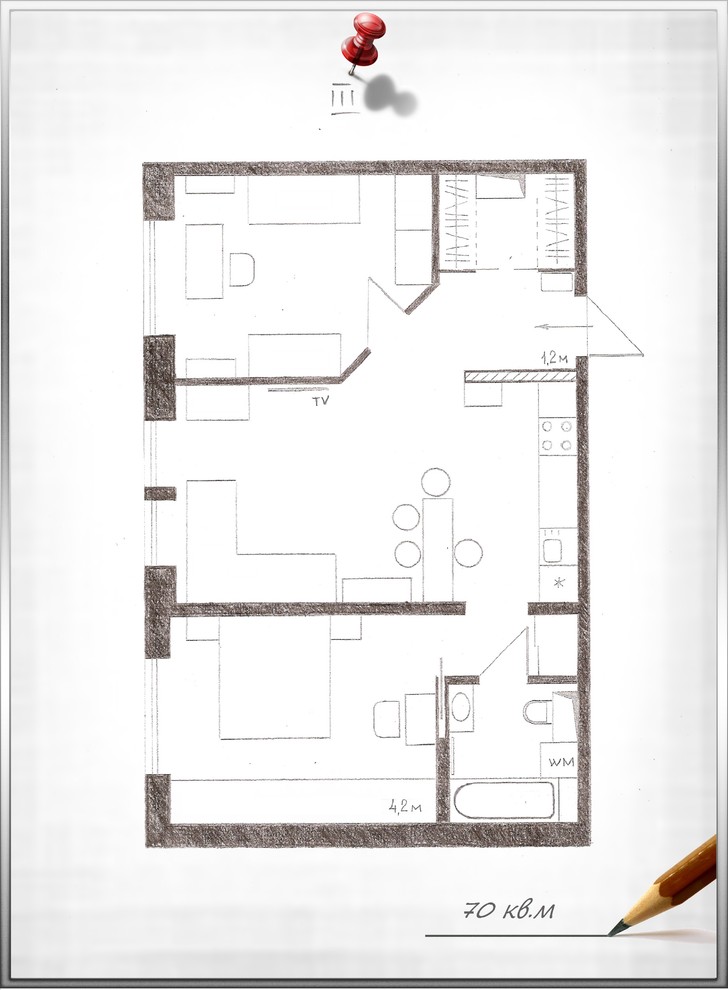 Обложка проекта: Планировки, чертежи..