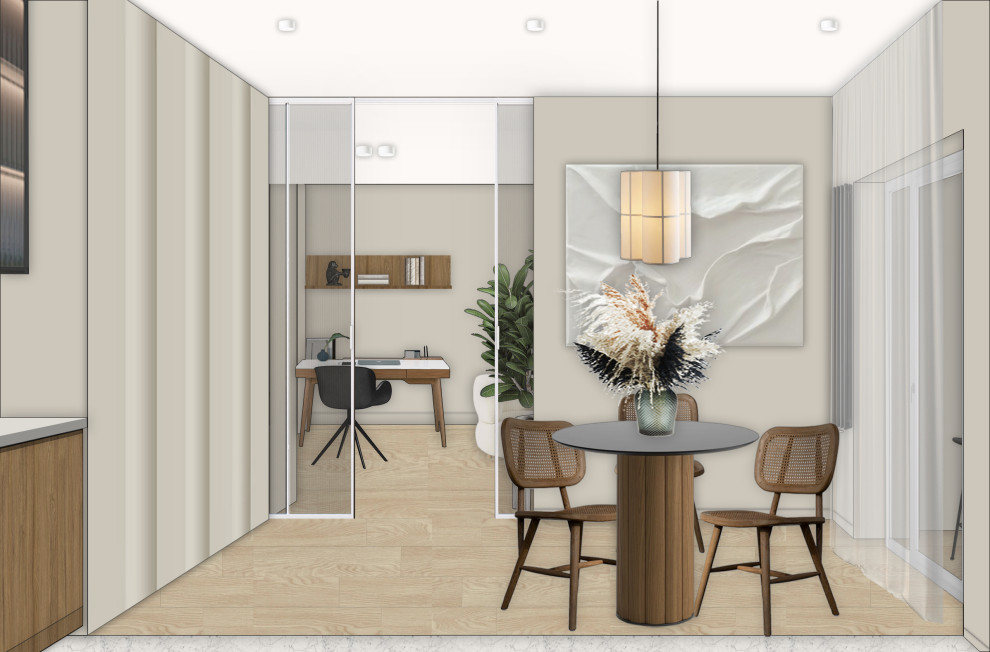 Обложка проекта: Свет, дерево и тишина: квартира для релакса в Калининграде