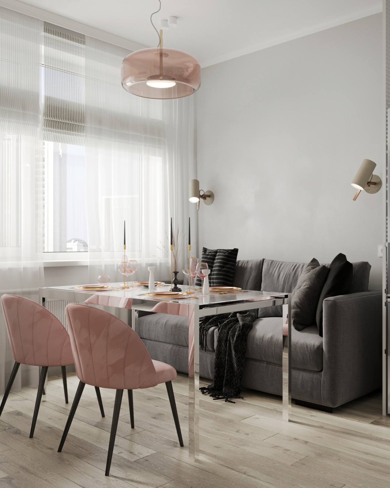 Хюгге и немного розового...