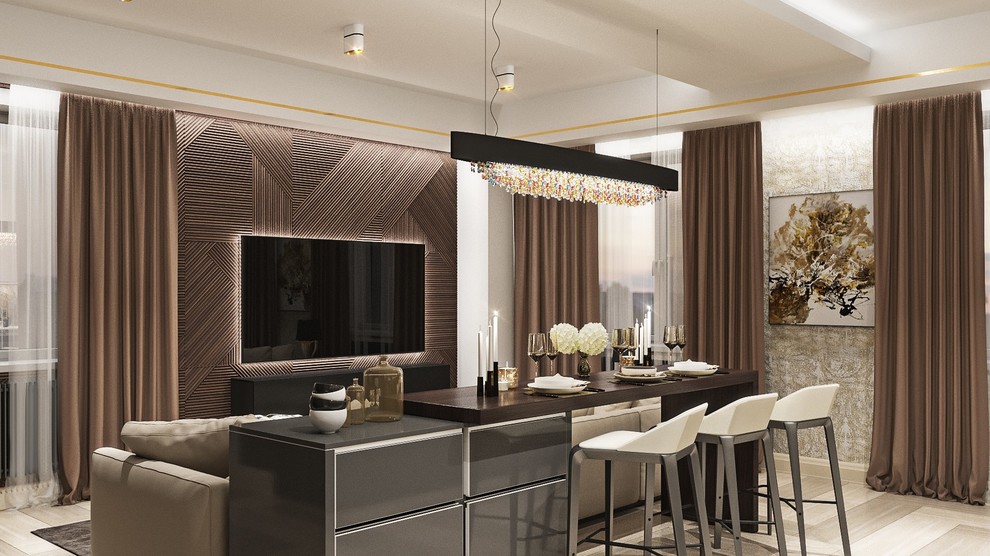 Квартира в лакшери стиле для молодой пары