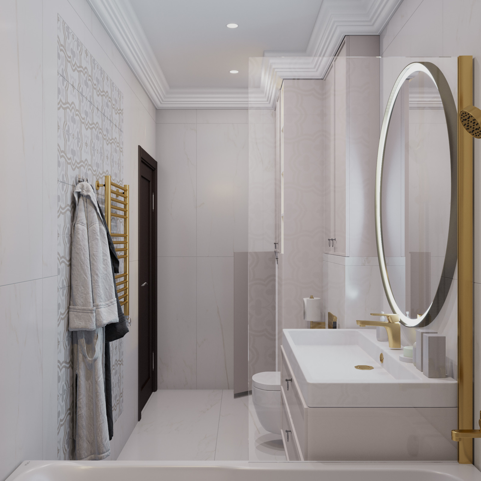 Современная квартира с элементами неоклассики