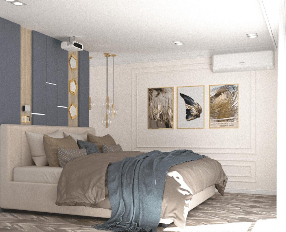 Двухуровневая квартира "Золотые блики"