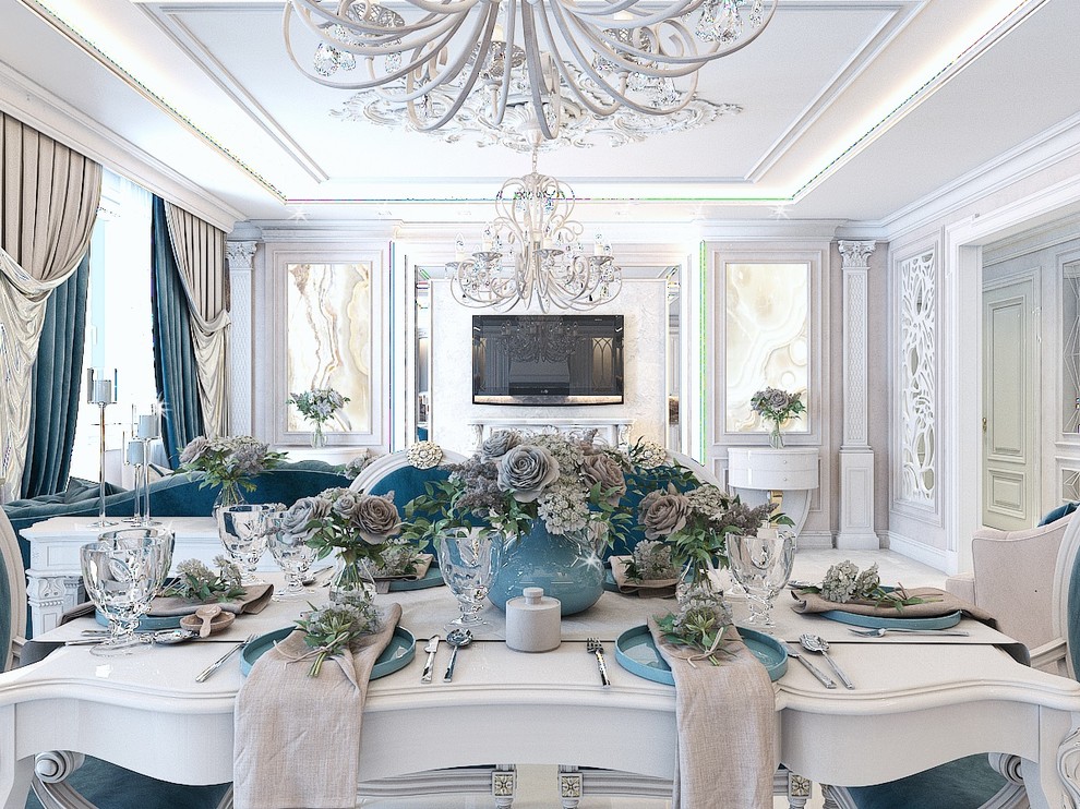 Кухня-гостиная-холл в 3-комнатной квартире. г.Ростов-на-Дону