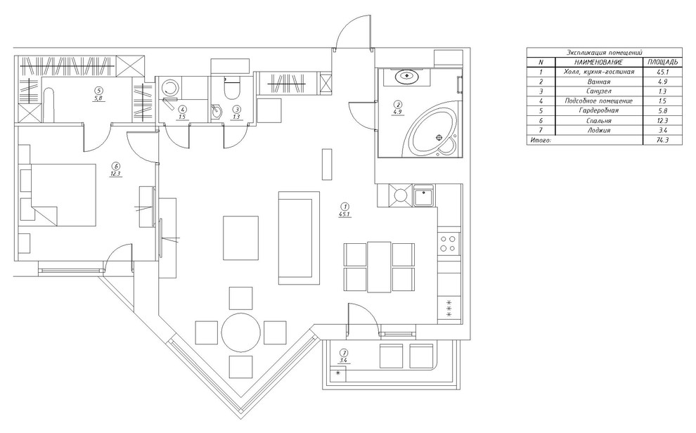 Есть решение: 9 вариантов дизайна кухни-гостиной 30 кв.м