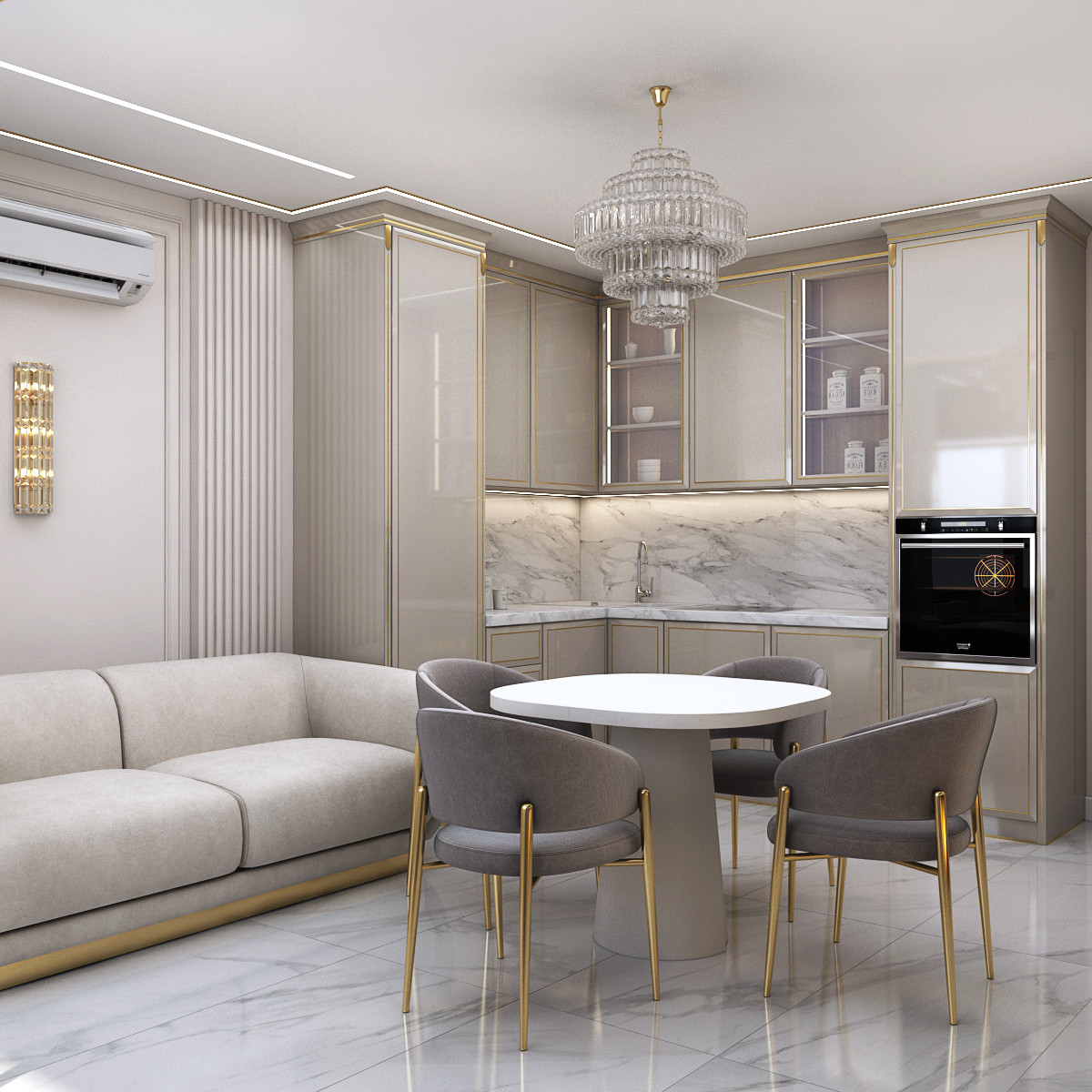 Дизайн кухни в классическом стиле