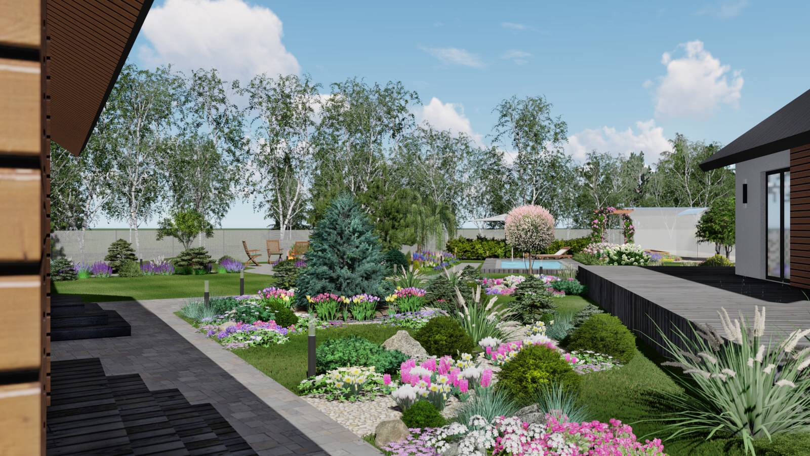 Ландшафт участка в д.Ключи