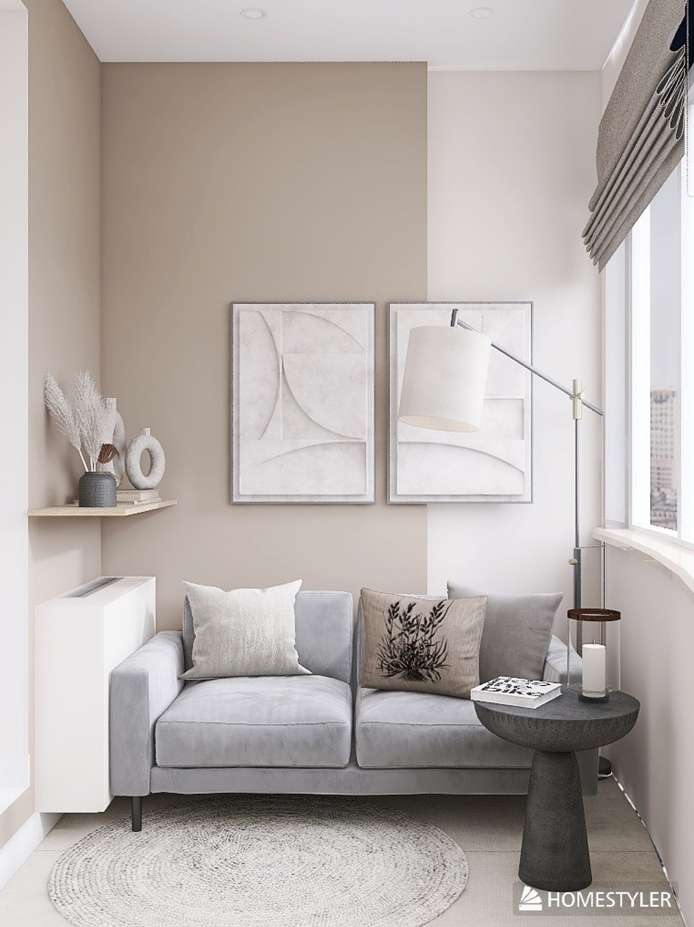 Обложка проекта: Лоджия в стиле джапанди