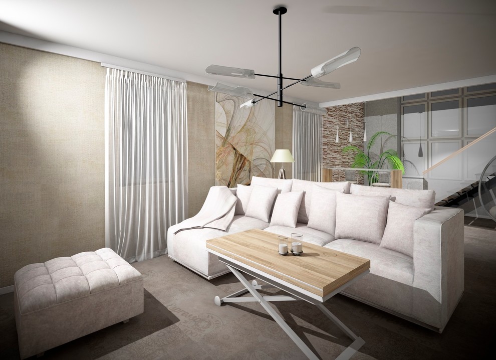 Дизайн-проект 2-х этажного коттеджа 160 кв.м