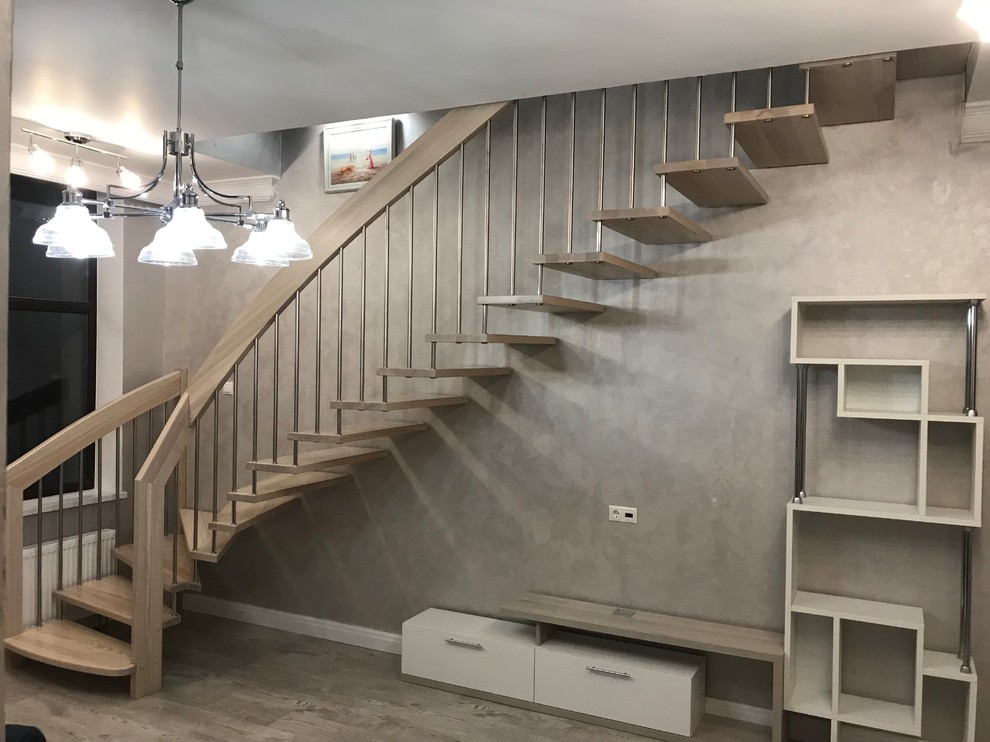 Лестница в двухуровневой квартире