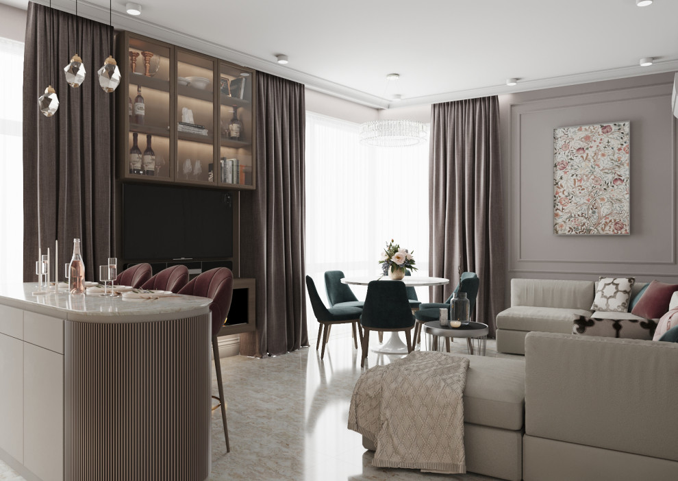 Обложка проекта: Квартира в 118 кв.м. в ЖК Life Кутузовский