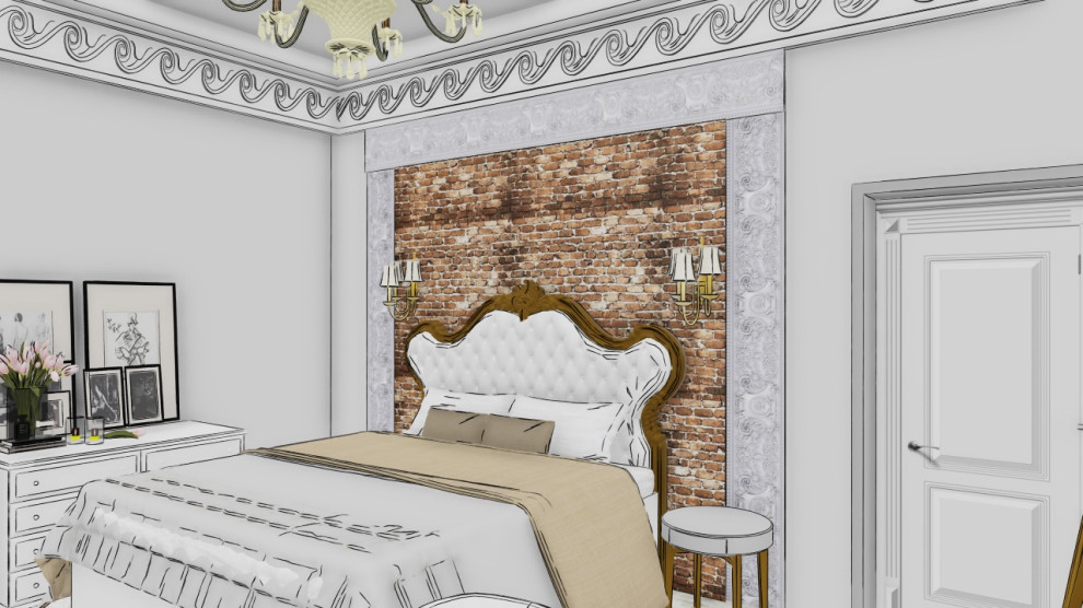 Обложка проекта: Скетчи спальня