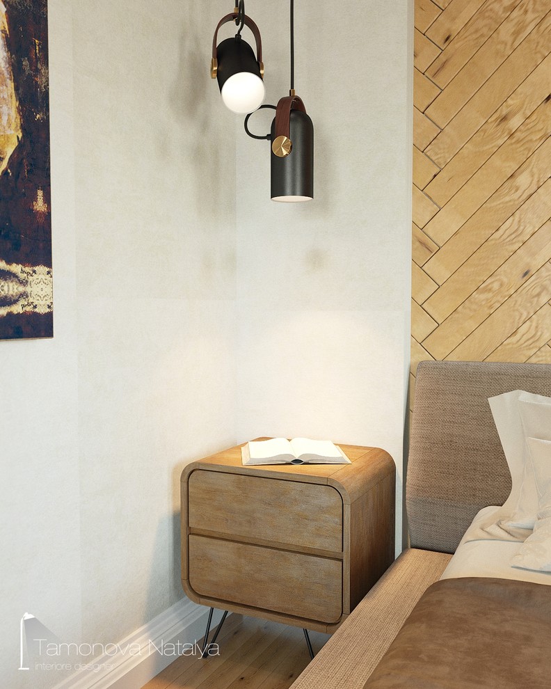 Спальня в скандинавскои стиле