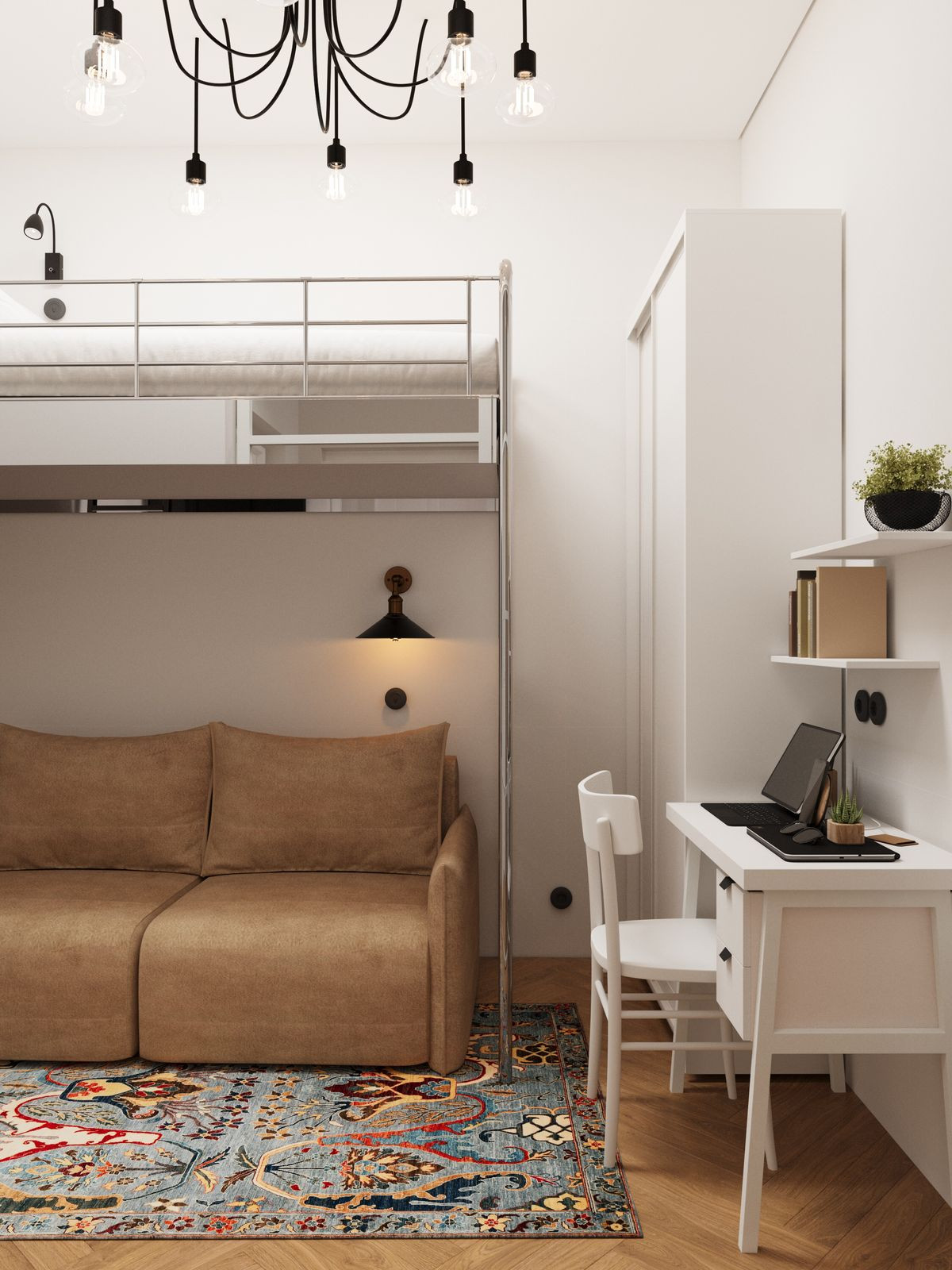 Дизайн-проект трехкомнатной квартиры 53 квм.