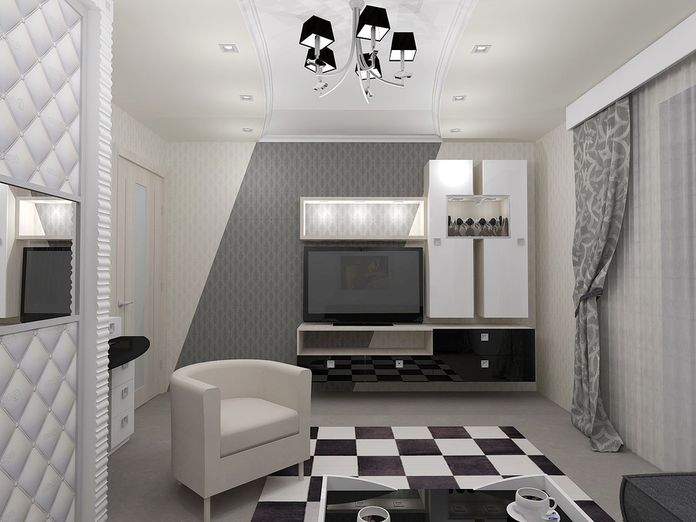 Спальня-гостиная Геометрический уют