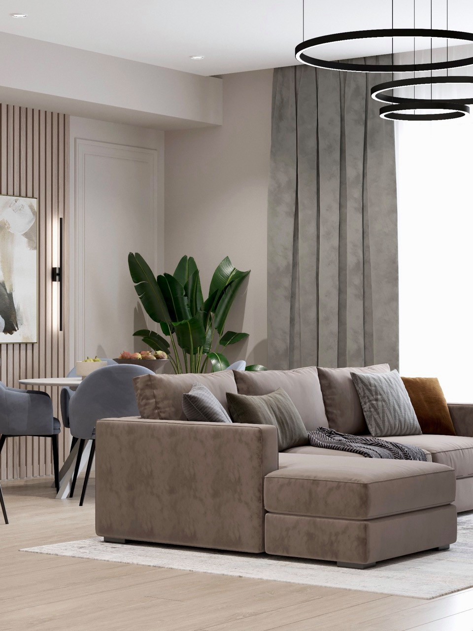 ЖК RiverSky,  3 комнаты, 92м²