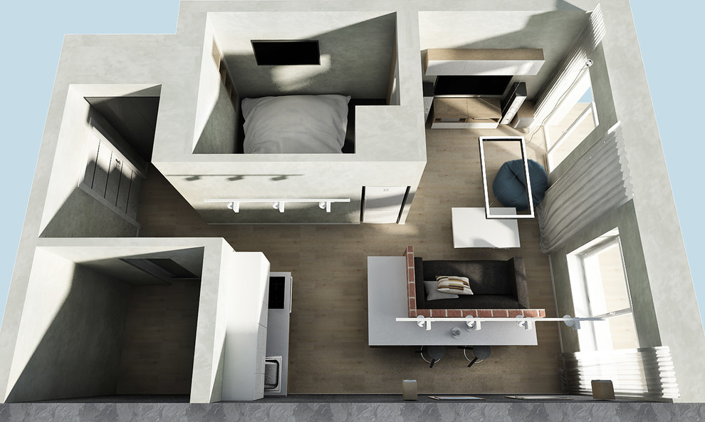 Дизайн - проект квартиры 35 м2