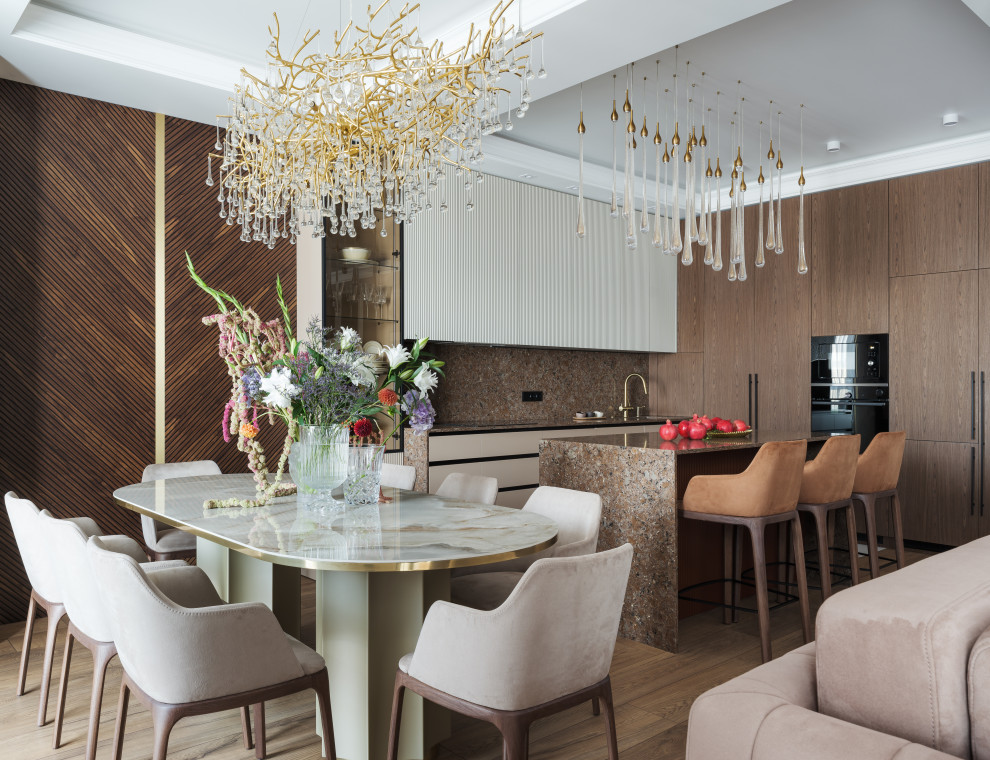 Реализация современной четырехкомнатной квартиры площадью 170 м²