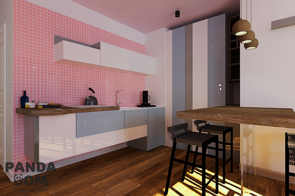 Обложка проекта: Светлая и разноцветная квартира для молодой девушки.