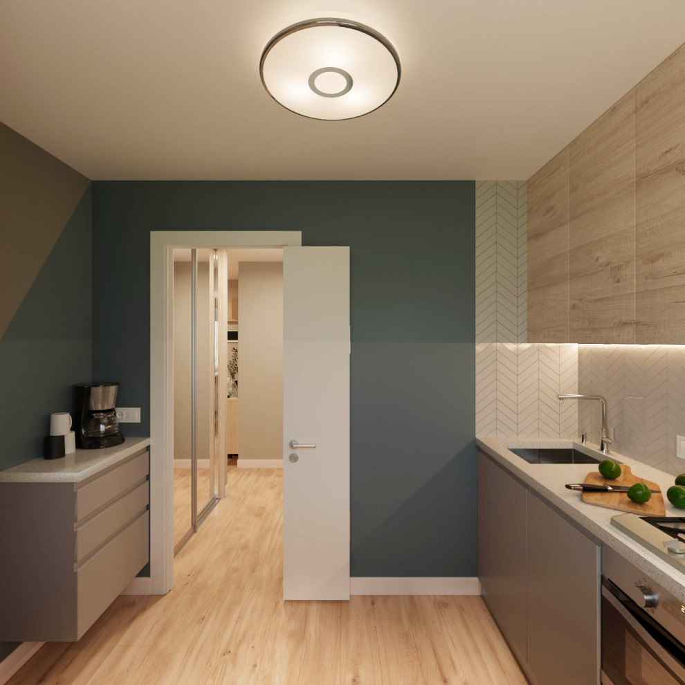 Дизайн проект двухкомнатной квартиры на Грайвороновской улице в Москве