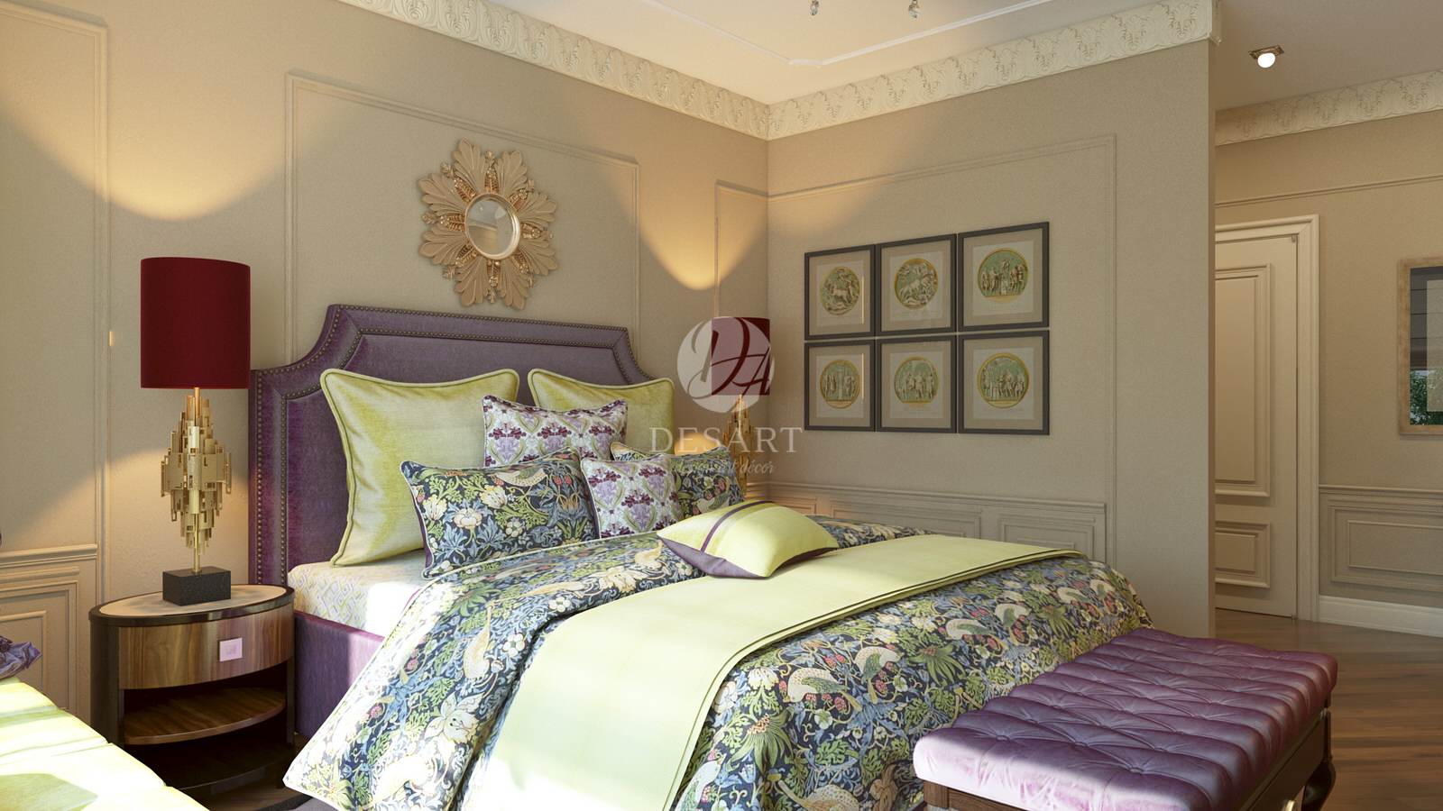 Проект квартиры. ЖК ДОМИНИОН спальня