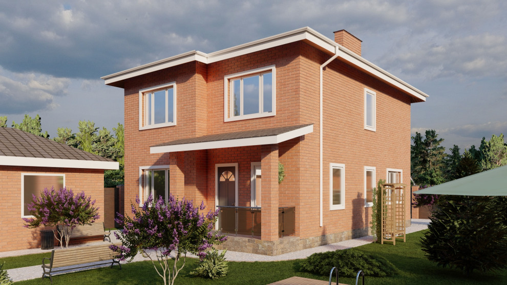 Обложка проекта: Двухэтажный дом 150 квм