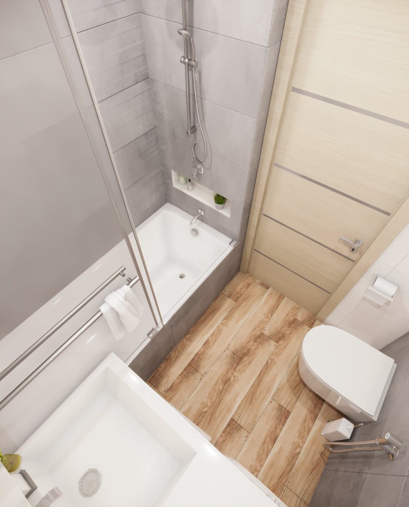 Светлая ванная