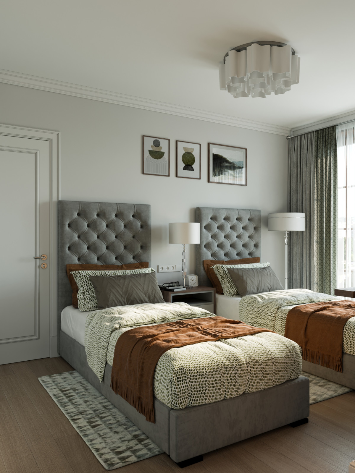 Интерьер квартиры на Туристской ул. - "Springflat" (57,8 кв.м.)