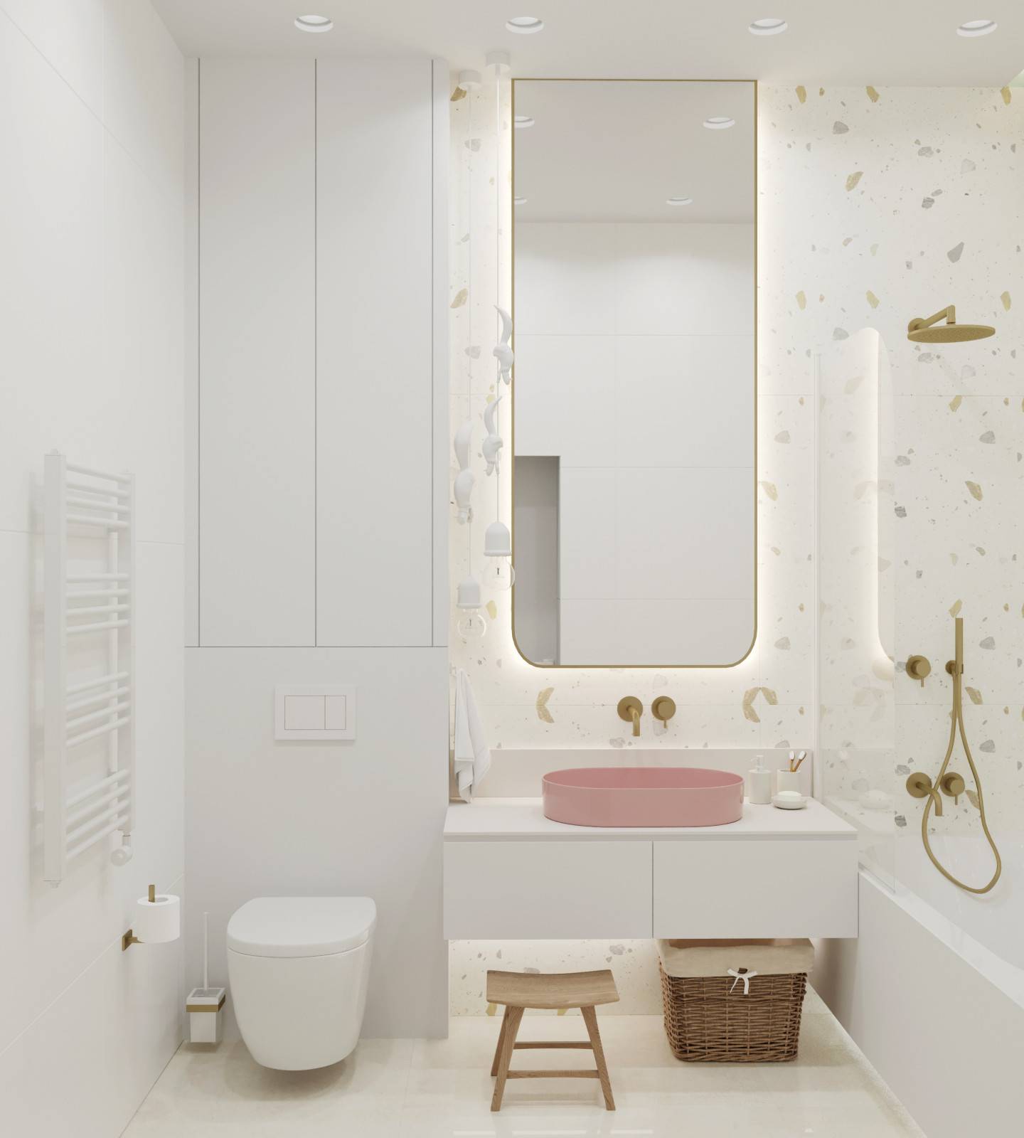 Дом в Репинских усадьбах. Детская ванная