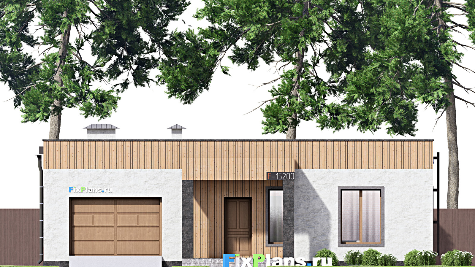 Проект одноэтажного дома 17х14м S139м2 F-15200