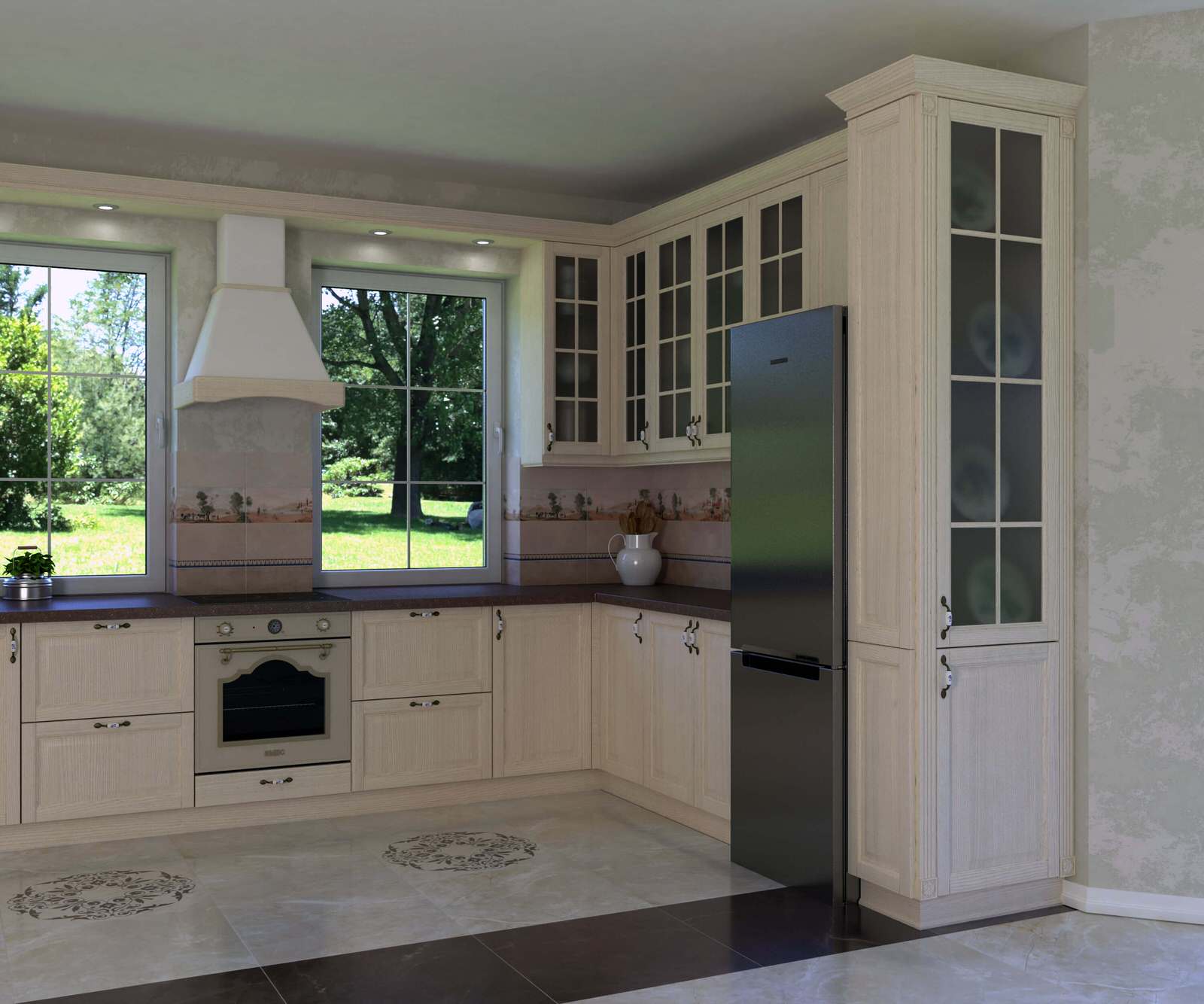 Кухня в загородном доме