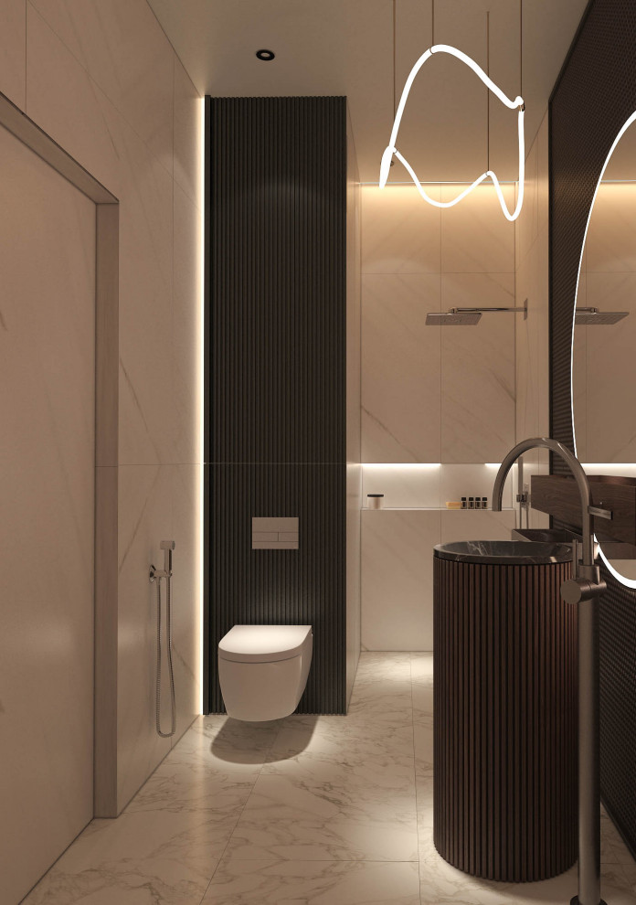 Санузел в проекте загородного дома Mountain House