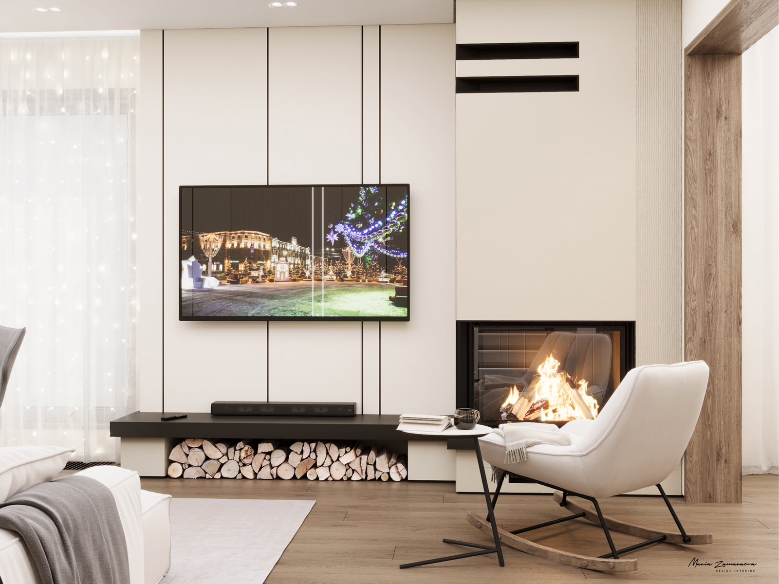Обложка проекта: Дизайн-проект дома с камином