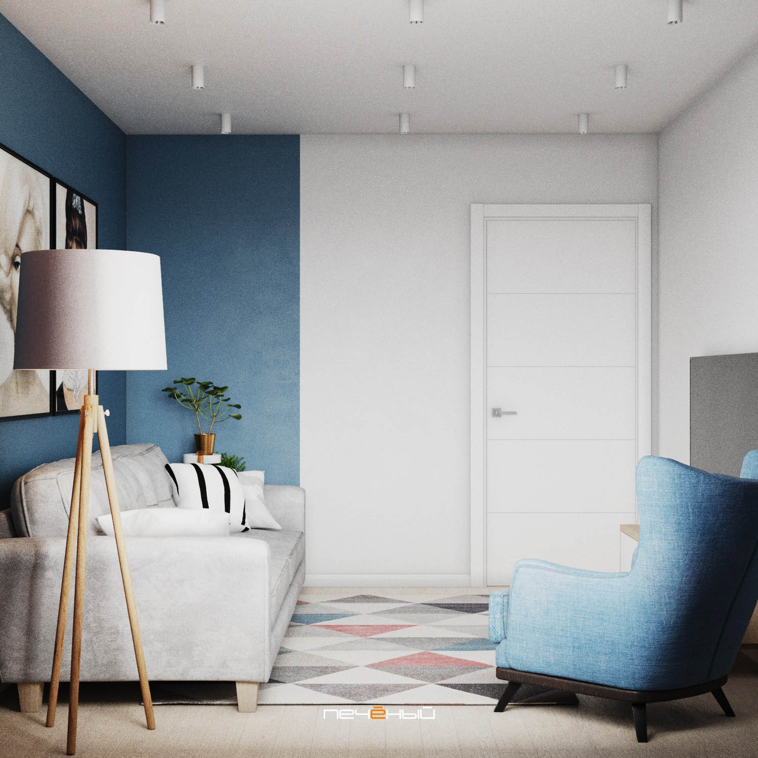 Индивидуальный интерьер в современном стиле