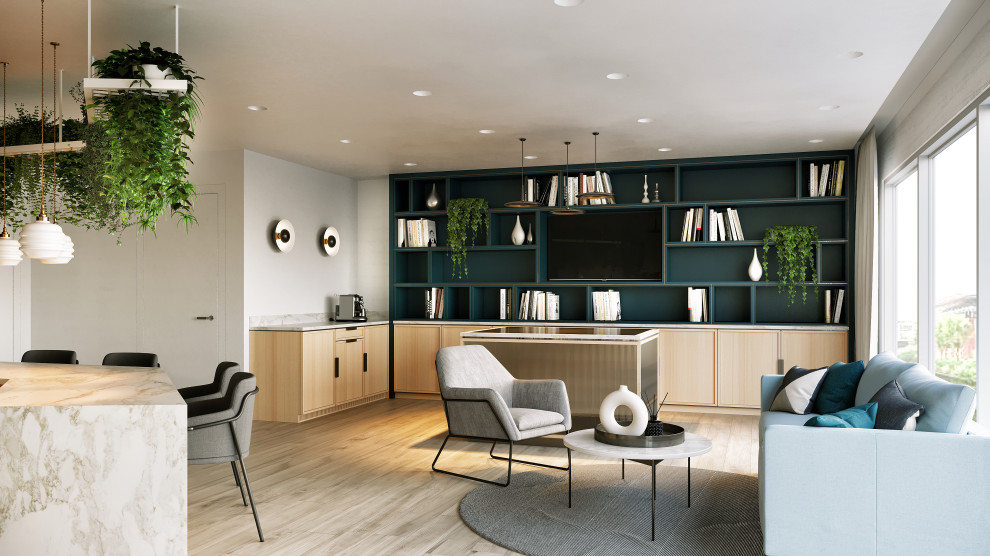 Обложка проекта: Living room 3D Rendering