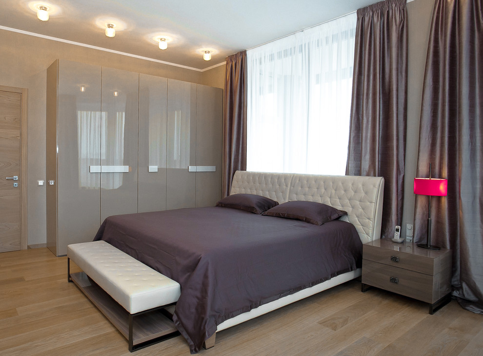 Минимализм в теплый тонах. Квартира. ЖК "Residence" . Санкт-Петербург