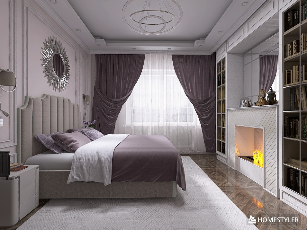 Проект в стиле "Неоклассика". Трехкомнатная квартира 63 кв.м