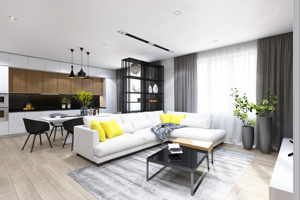 Квартира-студия с яркими акцентами, г. Подольск