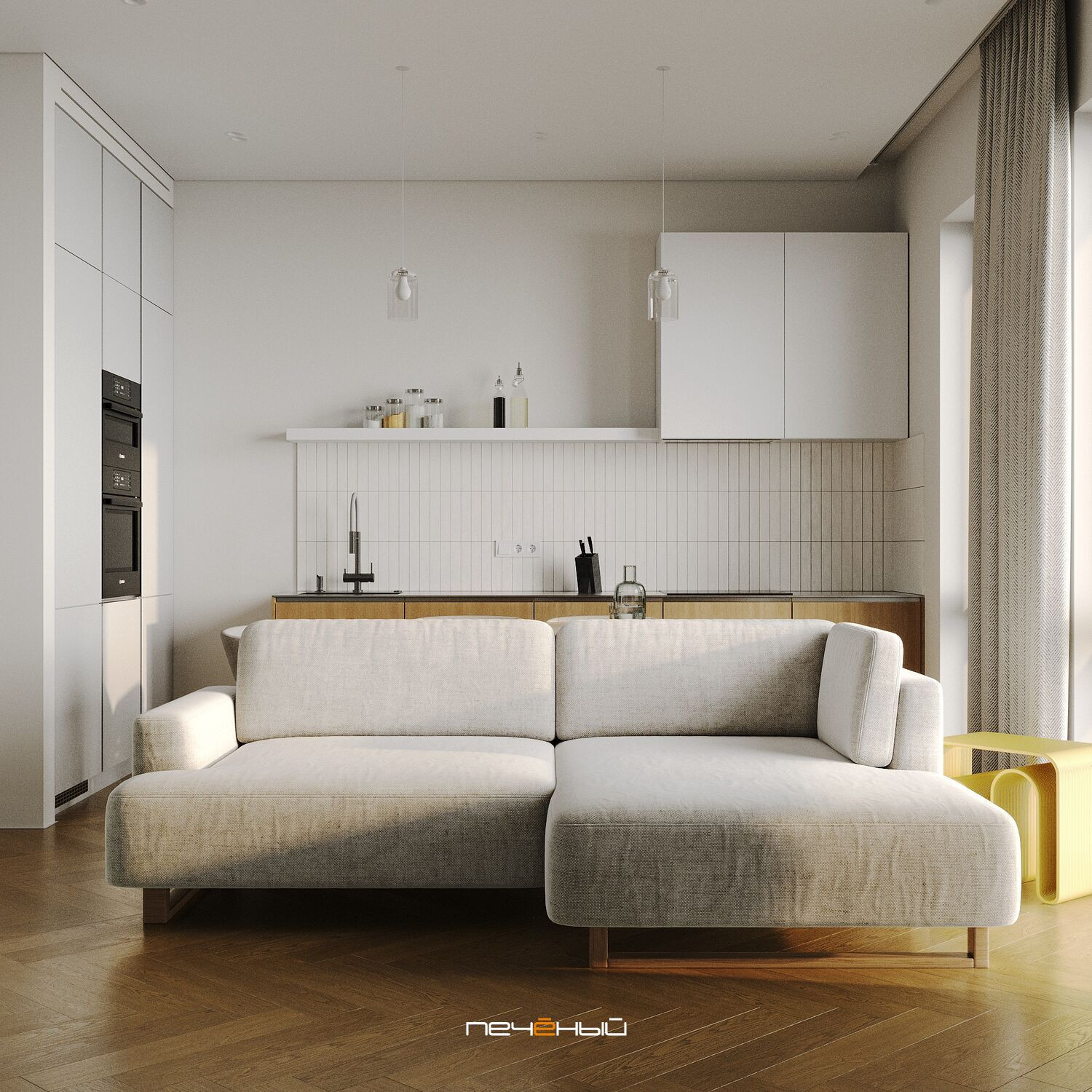 Обложка проекта: 2025 Дизайн 2-комн. квартиры 64 м² в современном стиле, Москва, Павелецкая City