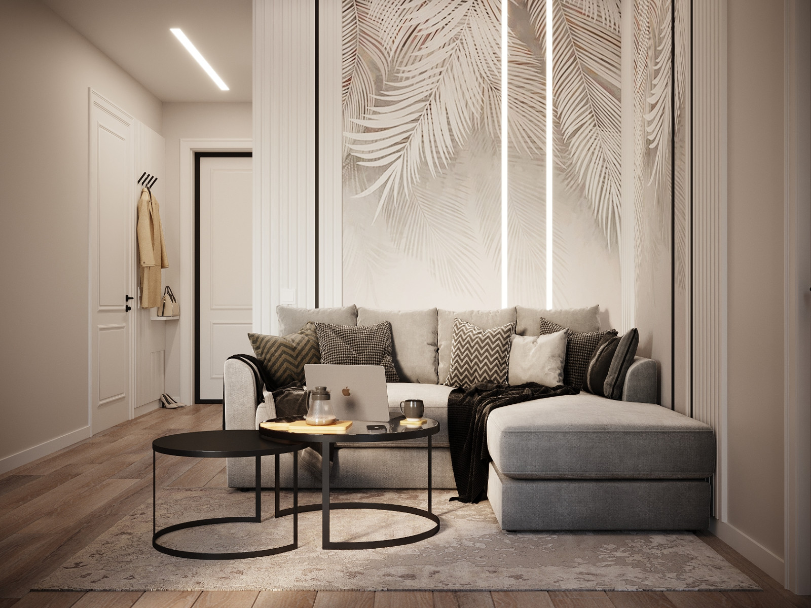 Интерьер трехкомнатной квартиры в стиле Неоклассика