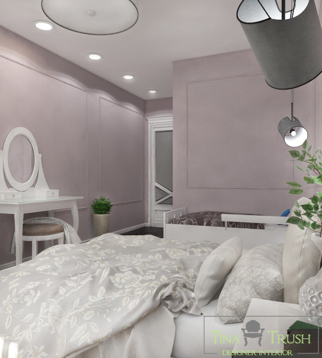 Дизайн спальни для родителей и ребенка