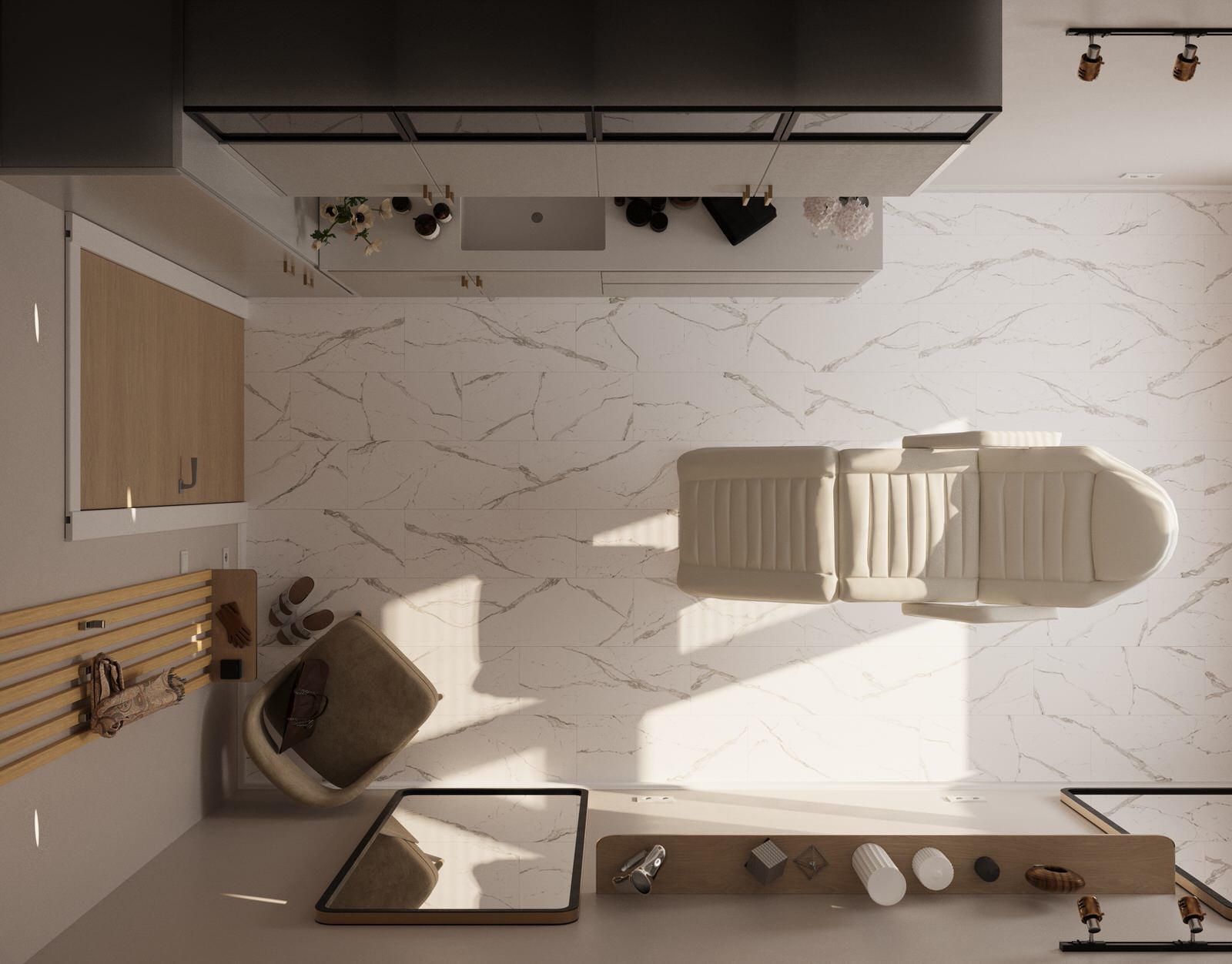 Салон красоты в студии 29 м2.