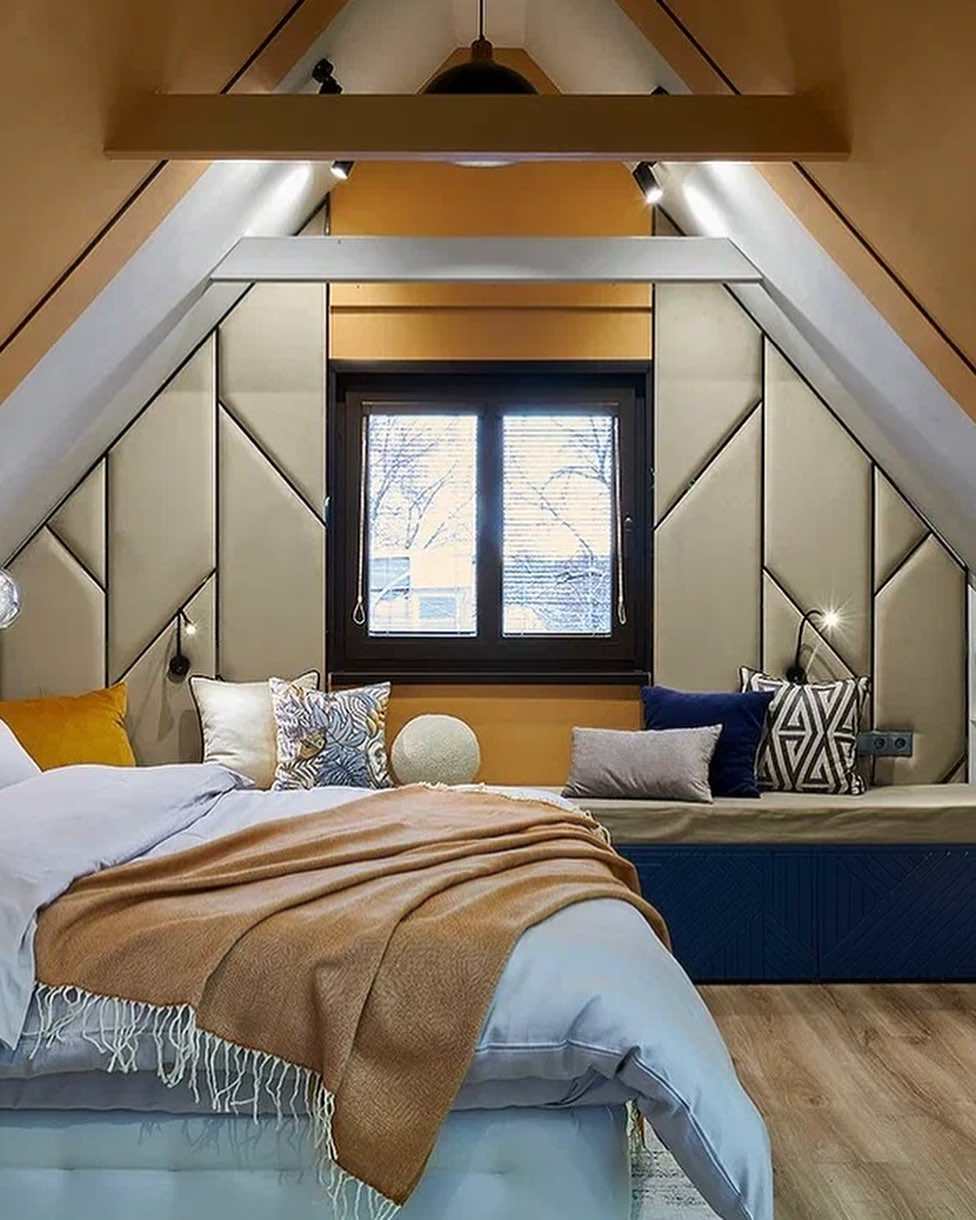 Интерьер мансарды