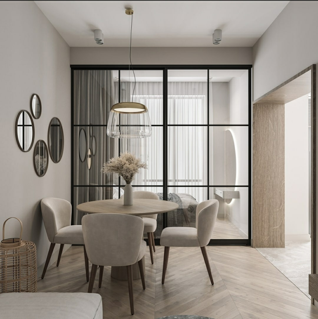 Однокомнатная квартирагостиная, мдф панель, декоративная панель, серый диван, зе