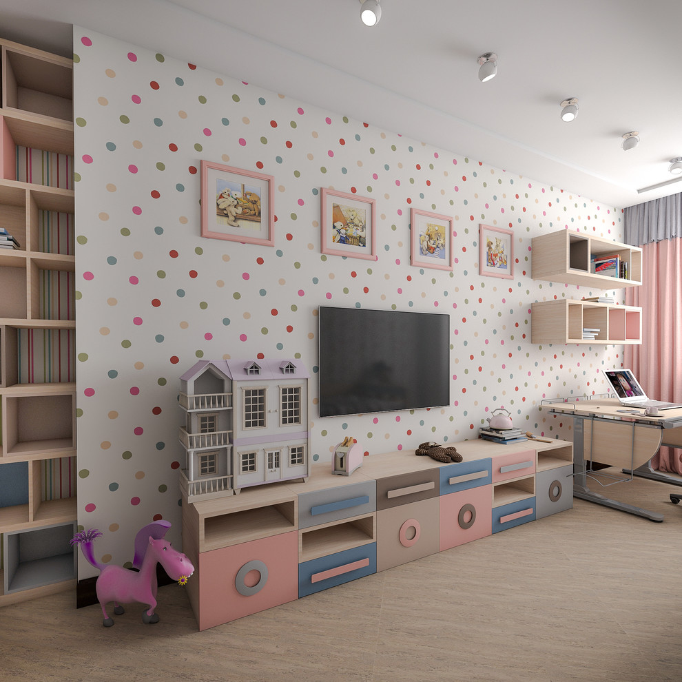 Детская для девочки и детская для мальчика. Визуализация.