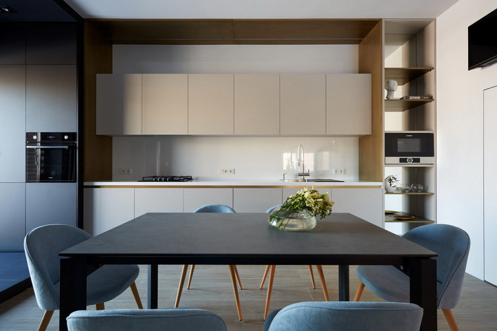 Кухня-гостиная 55м2 "Дачный ответ"