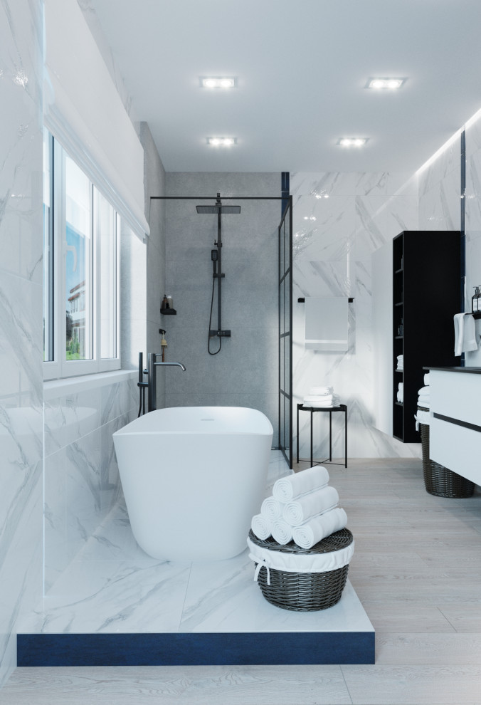 Ванная комната в загородном доме