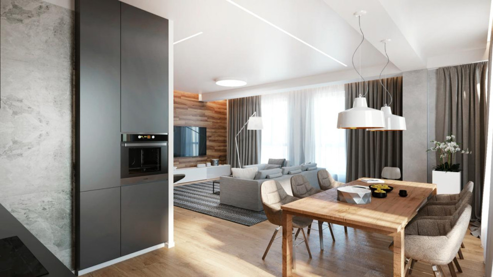 Дизайн проект квартиры в стиле "Минимализм" общей площадью 110 кв.м.