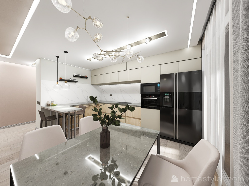 ул. Панфиловцев, г. Хабаровск, Кухня-гостиная