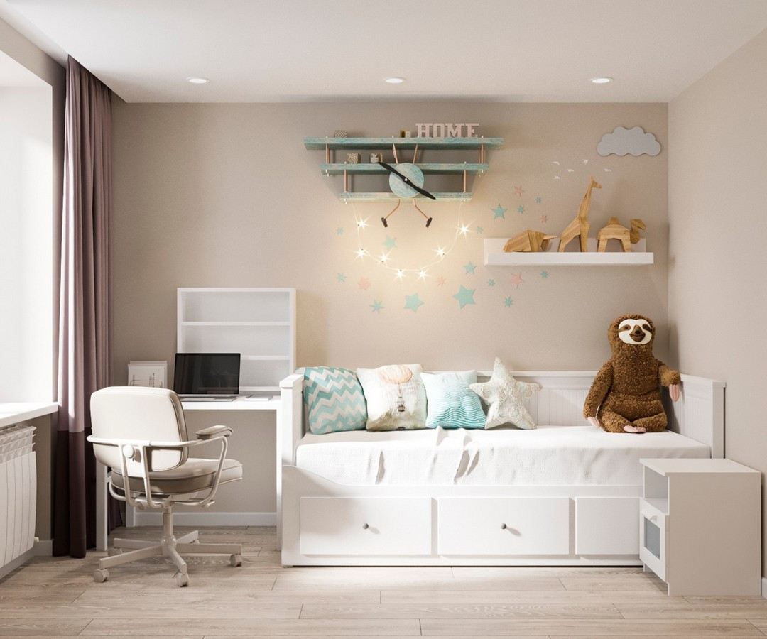 Дизайн двухкомнатной квартиры в кирпичном доме