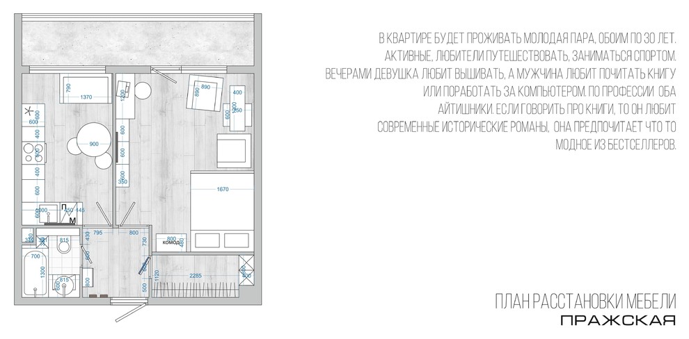 однушка для пары айтишников
